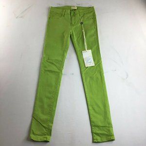 Cristinaeffe Milano Women's Slim Fit Green Jeans Coin Pocket Pocket Size 26